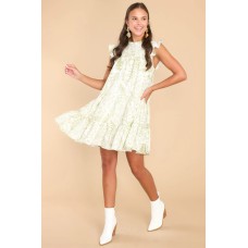 Incredible Moments Green Print Dress