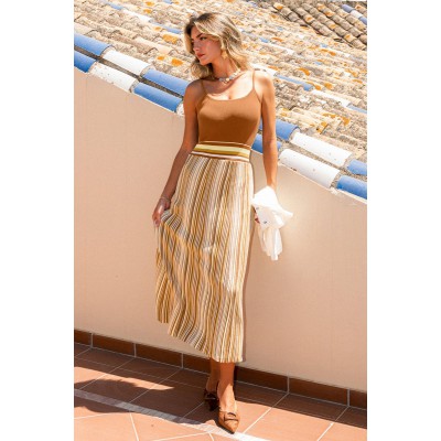 Modern Expression Striped Maxi Dress
