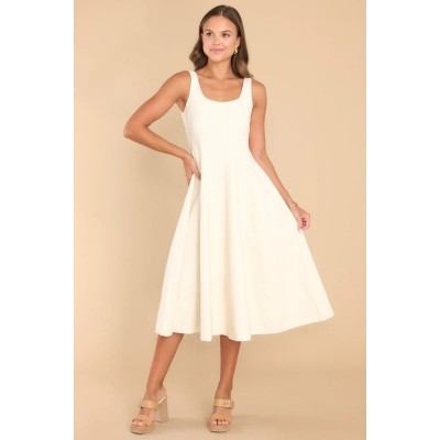 Nice To See You Ivory Midi Dress