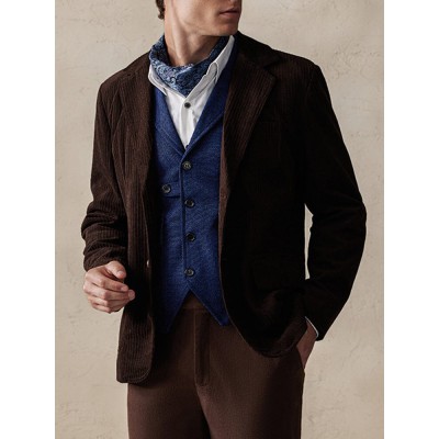 Elegant Corduroy Blazer Jacket